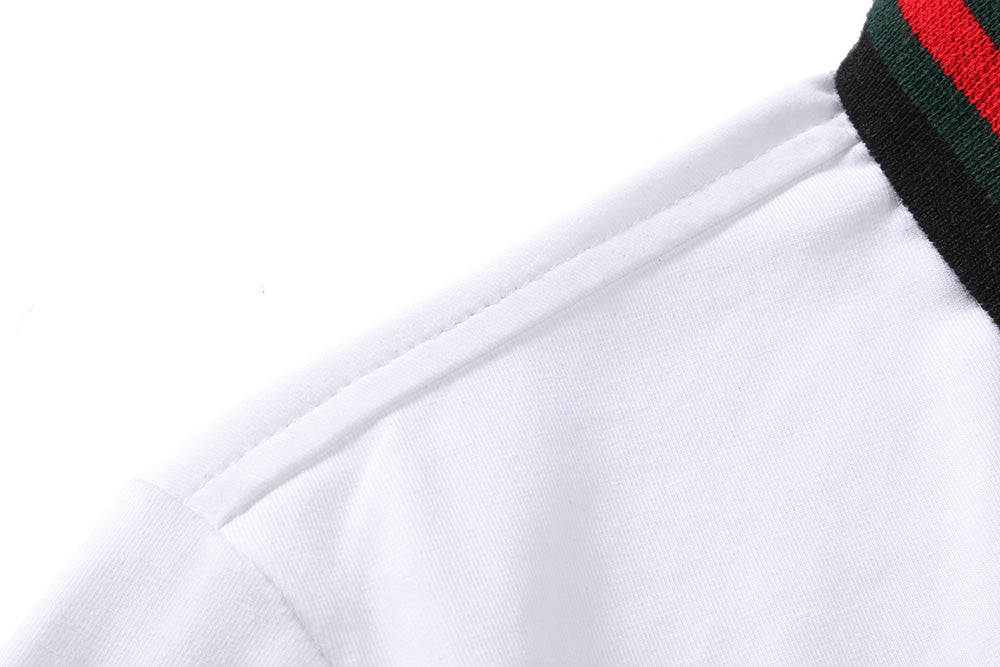 G Brand New Cotton 100% Men T-Shirt Polo V-neck Man Black White T-shirts Tops Tees For Male T SHIRT Clothes