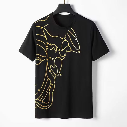 Tout nouveau coton 100% hommes T-Shirt col rond homme noir blanc T-shirts hauts T-shirts pour homme T SHIRT vêtements 