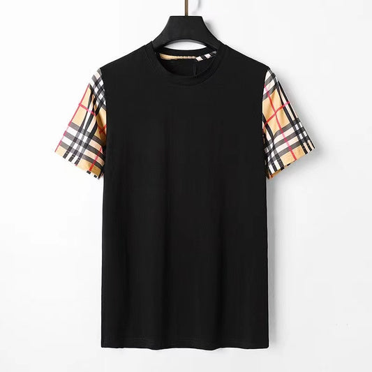Tout nouveau coton 100% hommes T-Shirt col rond homme noir blanc kaki T-shirts hauts T-shirts pour homme T SHIRT vêtements 