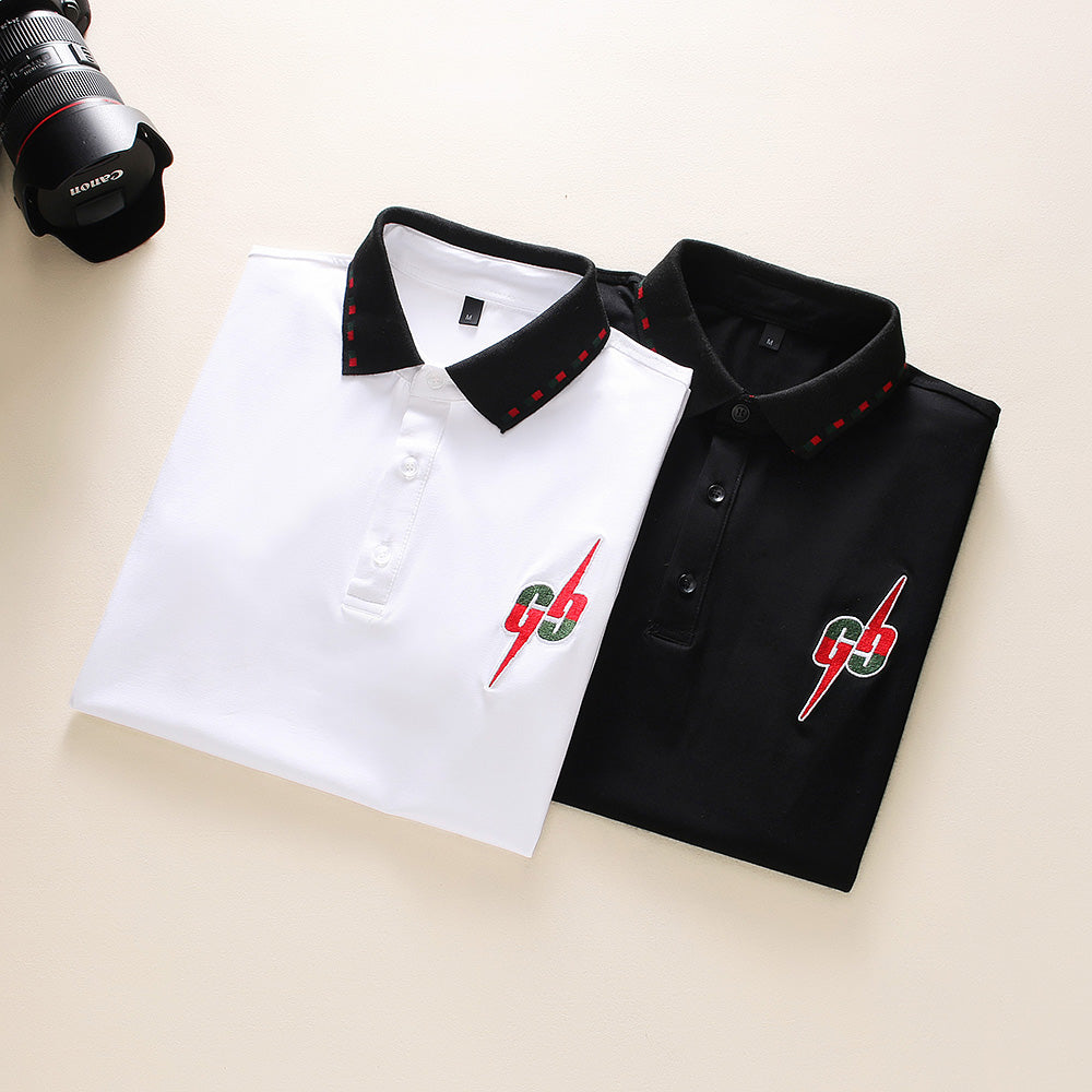Brand New Cotton 100% G Men T-Shirt Polo V-neck Man Black White T-shirts Tops Tees For Male T SHIRT Clothes