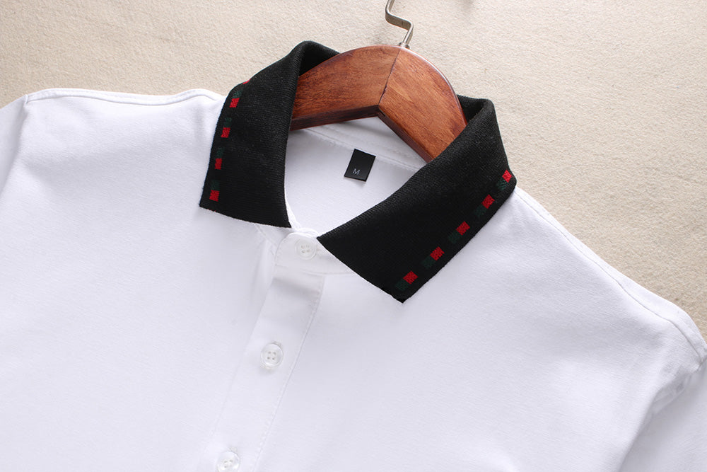 Brand New Cotton 100% G Men T-Shirt Polo V-neck Man Black White T-shirts Tops Tees For Male T SHIRT Clothes