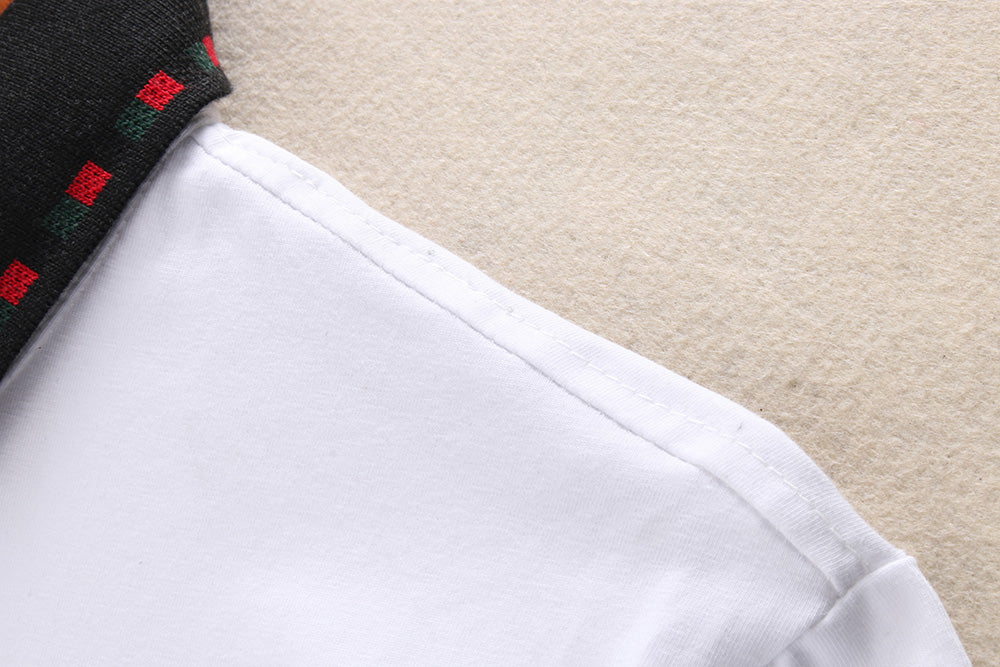 Brand New Cotton 100% G Men T-Shirt Polo V-neck Man Black White T-shirts Tops Tees For Male T SHIRT Clothes